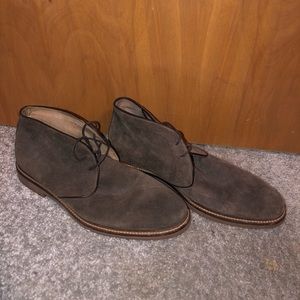 mens alson grey worn once dress shoes